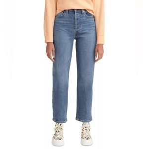 Levi's Ribcage Ultra High Rise Straight Ankle Jeans
